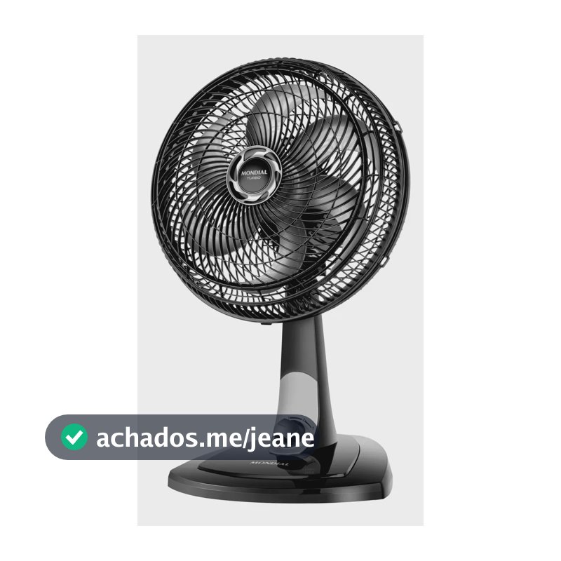 Ventilador de Mesa 30cm Turbo, Mondial, 60W - VT-30-NB