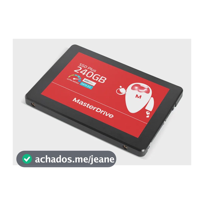 Ssd Masterdrive 240gb Plus Ultra-rápido Sata 3.0 400 mb/s Preto