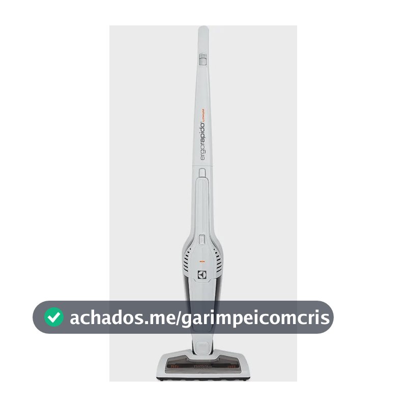 Aspirador de Pó Vertical Sem Fio Electrolux Ergorapido 2 em 1 Cyclone até 21 min Branco (ERG21) - Bivolt