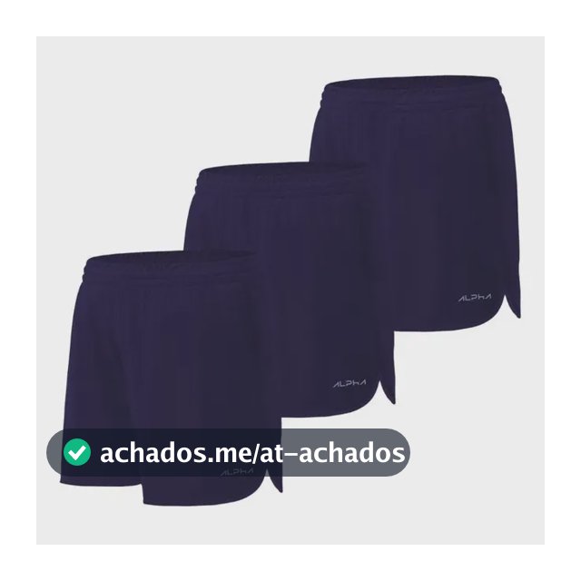 Kit 3 Shorts De Corrida Dry Alpha