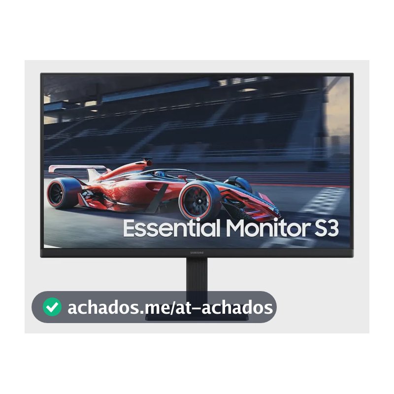 Monitor Gamer Samsung 24" FHD,100 Hz, HDMI, VGA,Preto, S3