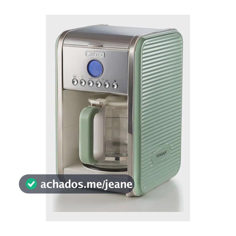 Cafeteira Elétrica Ariete Vintage 1342 Automática Com Filtro 900W Verde