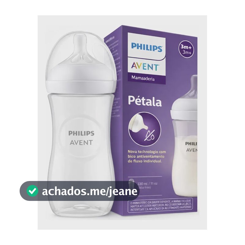 Mamadeira Philips Avent Pétala 330ml Anticólica 6m+ Book