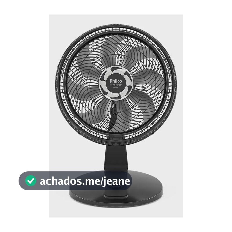 Ventilador PVT491 2 em 1 Mesa e Parede Maxx Force 8 Pás 174W Philco