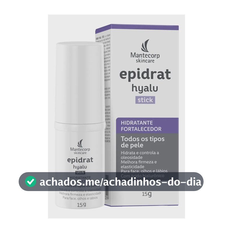 Hidratante Facial Em Bastão Skincare Epidrat Hyalu Stick 15g Mantecorp