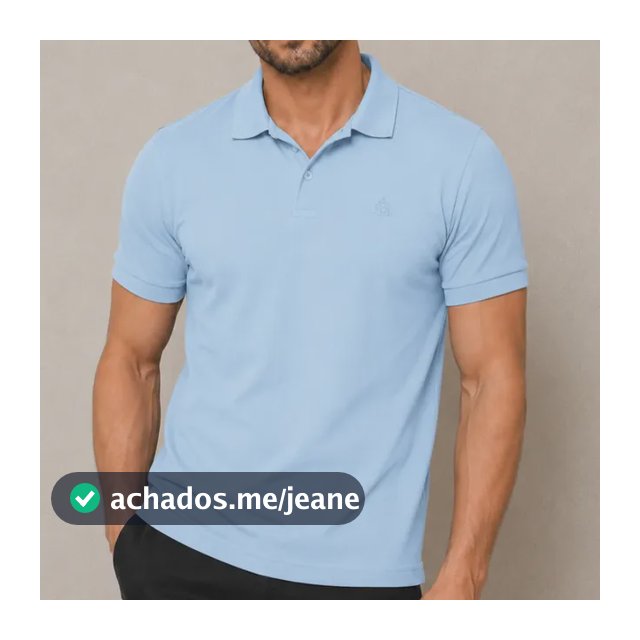 Camiseta Polo Masculina Piquet Confortável
