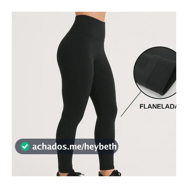 Calça Legging Feminina Cintura Alta Forrada Grossa Térmica