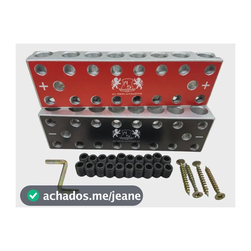 Bloco Distribuidor As 8x8 16via Barramento Fixa Até 70mm Par