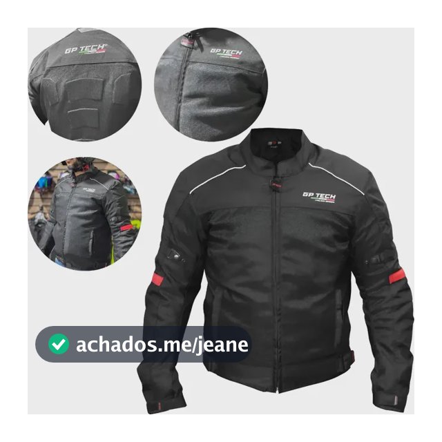 Jaqueta De Motociclista Proteção Vent Gp Tech Ventilada