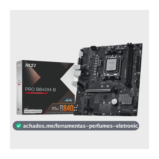 Placa-mãe Msi Pro B840m-b Am5 Preto