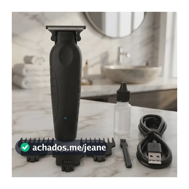 Máquina de Acabamento Kemei KM-2299 Sem Fio, Para Cabelo e Barba Profissional Bivolt