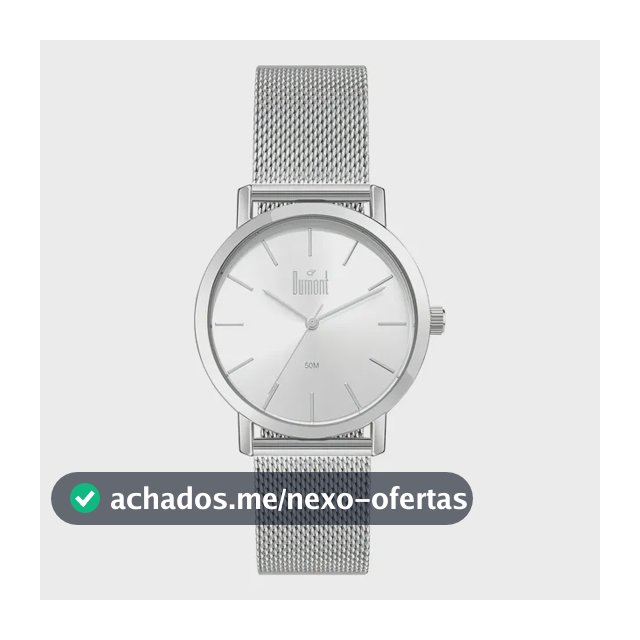 Relógio Dumont Traveller Masculino de Aço Prata Analógico