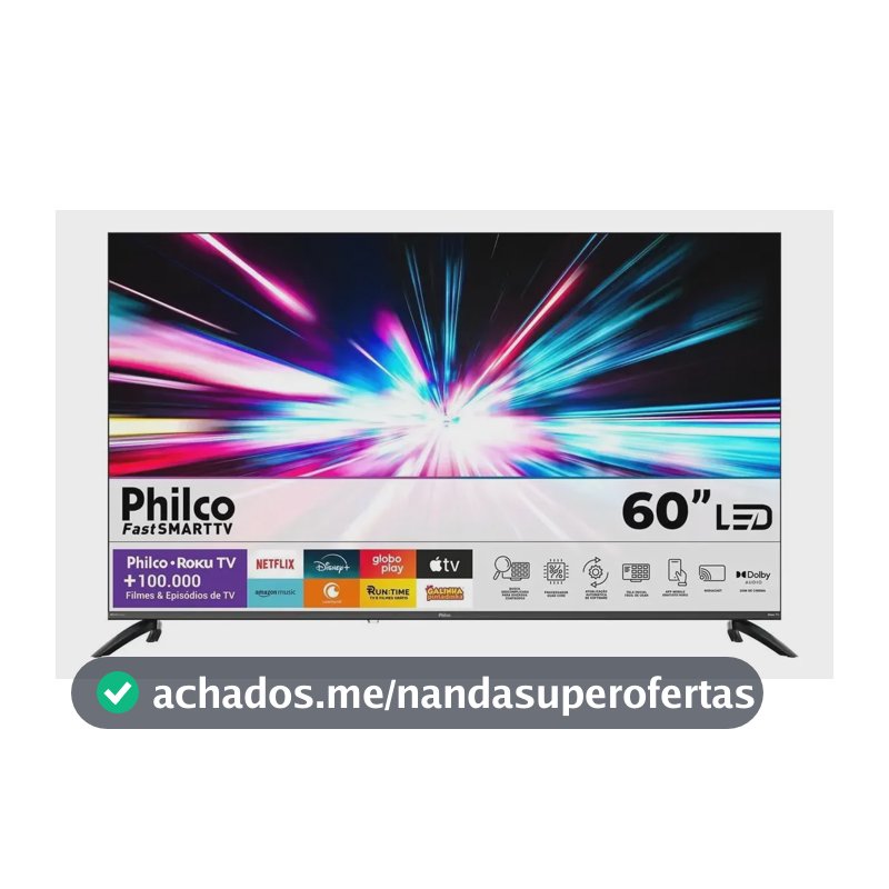 Smart Tv Philco 60  P60crb 4k Uhd Led Roku Dolby Audio Wi-fi