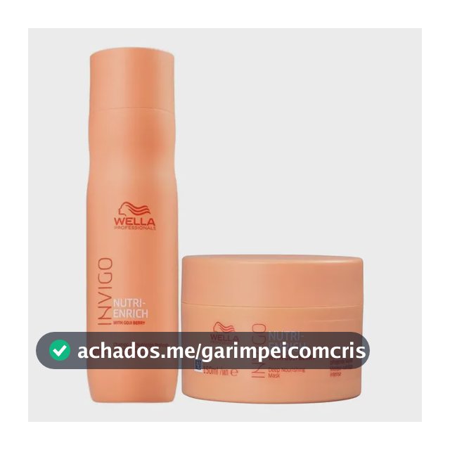 Kit Invigo Nutri Enrich Shampoo 250ml E Máscara 150ml