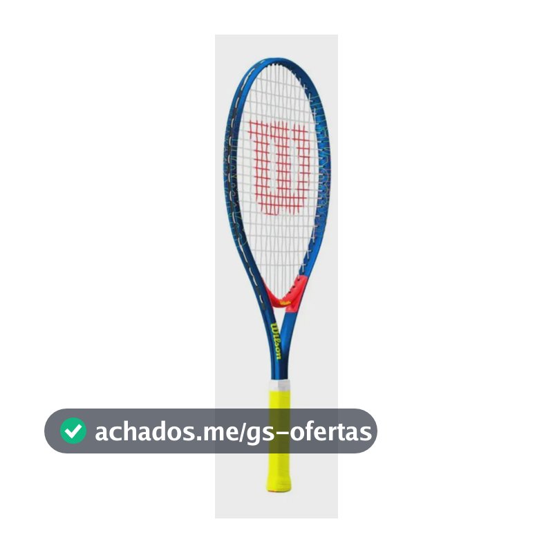 Raquete de Tênis Wilson US Open Júnior 25" para Iniciante - Azul