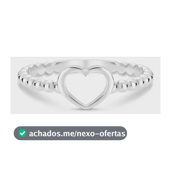 Anel Life Coração Em Prata 925 16