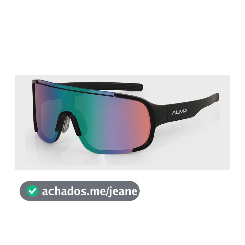 Óculos De Sol Esportivo Uv400 Sense Preto Alma Genius