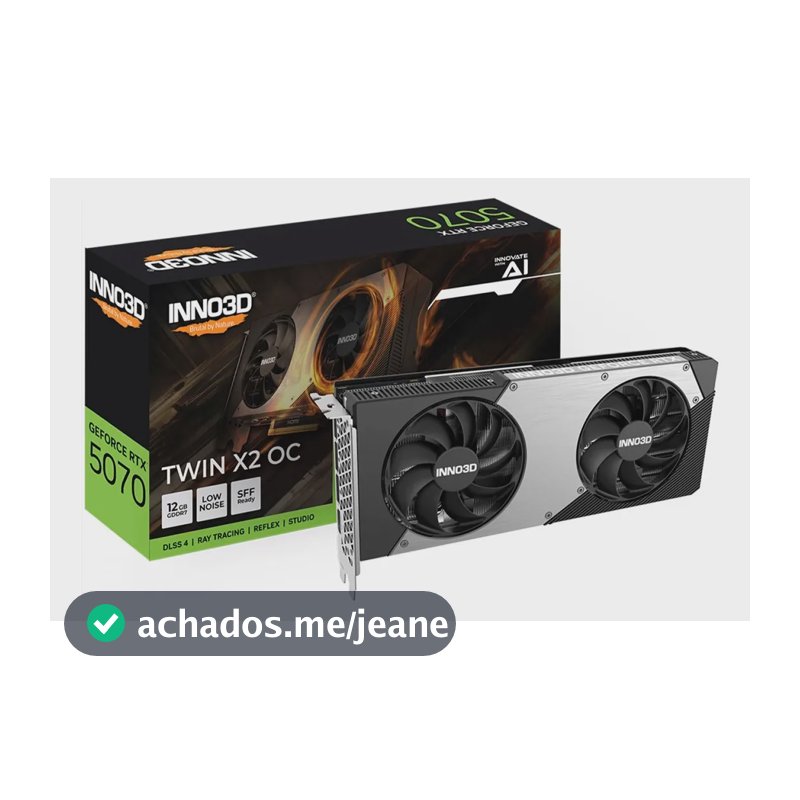 Placa De Vídeo Inno3d Rtx 5070 Twin X2, 12gb, Gddr7
