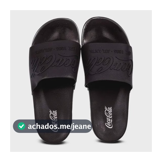 Chinelo Sandália Coca Cola Slide Coke Bold Original