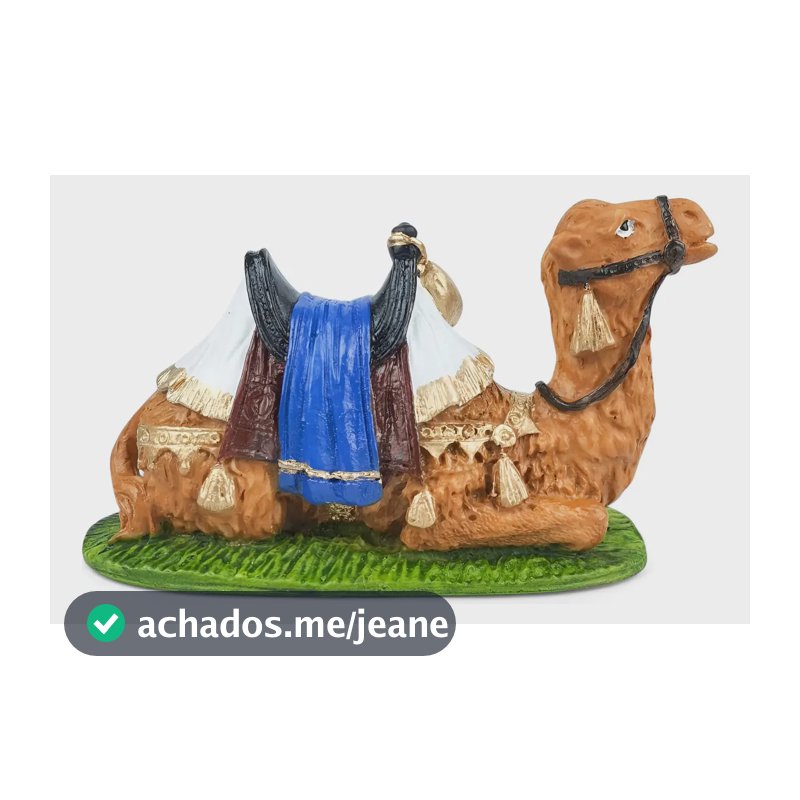 Camelo Para Presepio De Natal Rebanho Natalinos 18cm Resina