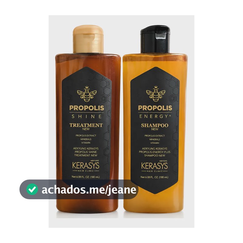 Kit Kerasys Propolis 180ml Shampoo + Tratamento Coreano