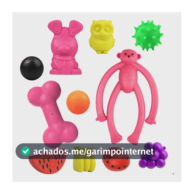 Brinquedo De Borracha Kit Para Cães Destruidores Pet Shop Feminino