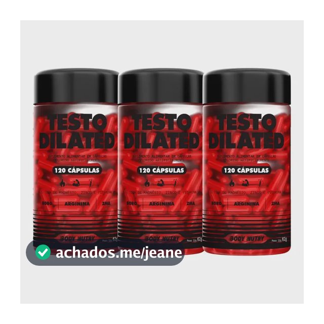Kit 3x Testo Dilated 120caps - Premium Sabor Sem sabor - Body Nutry