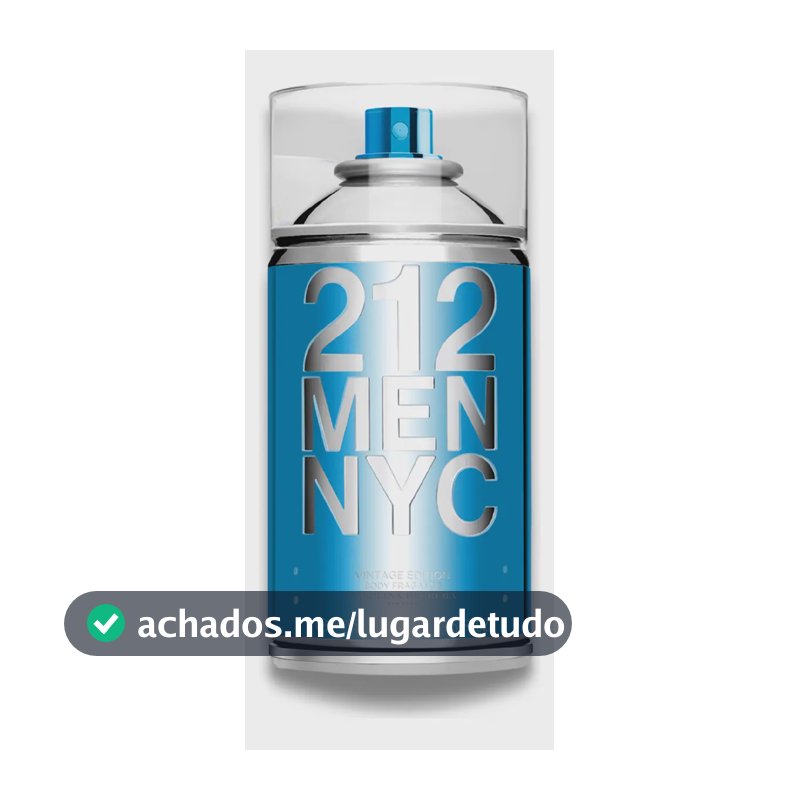 Body Spray Carolina Herrera 212 Men NYC Body Fragrance 250 ml