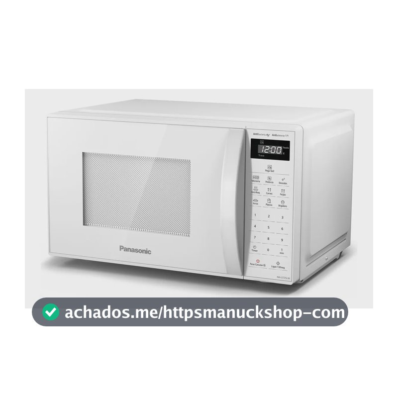 Microondas Panasonic Tecnologia Antibactéria AG 21L Branco - NN-ST25LWRU