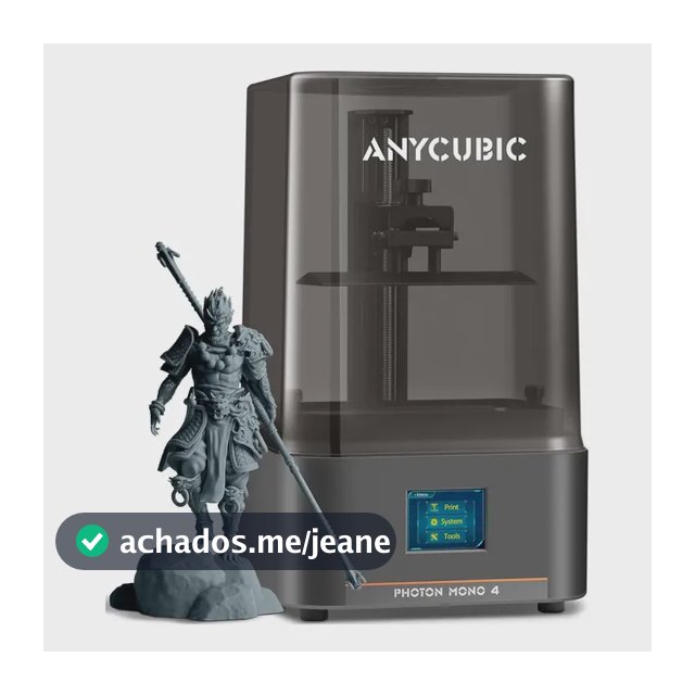 Impressora 3d De Resina Anycubic Photon Mono 4 10k, Cor Pret Preto