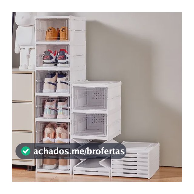 Sapateira Organizador Sapatos Empilhável Vertical 6 Andares