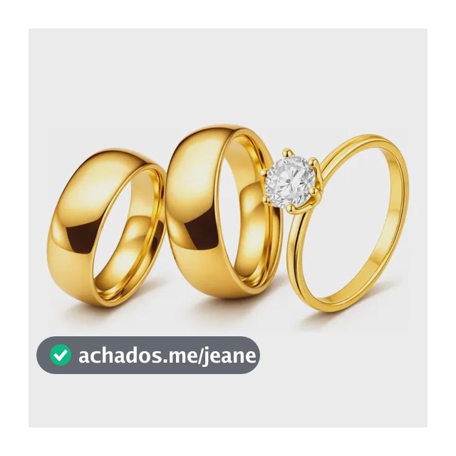 Par Alianças Ouro 18k 8mm Zirconia Anel Solitário Pedra