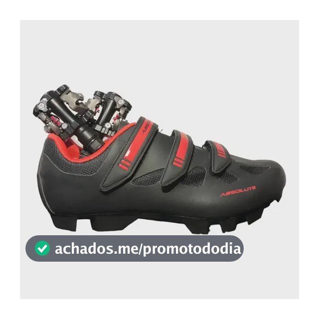 Sapatilha Bike Nero Absolute 3v.+ Pedal Wellgo 919 Clip Mtb