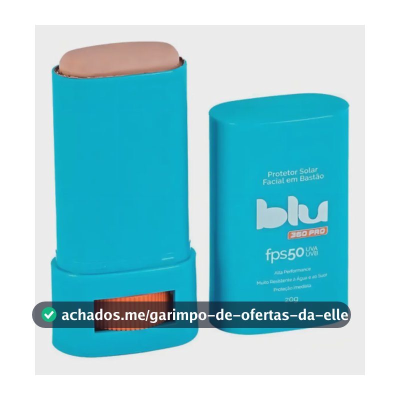 Protetor Solar Blu 360pro Bastão Bege Fator 50 Esporte