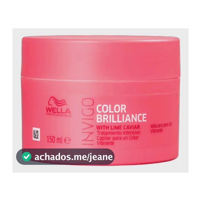 Máscara Color Brilliance Invigo 150ml Wella Professionals