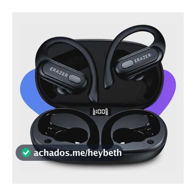 Fone Ouvido Lenovo Xt60 Bluetooth Erazer Esportivo Corrida Preto