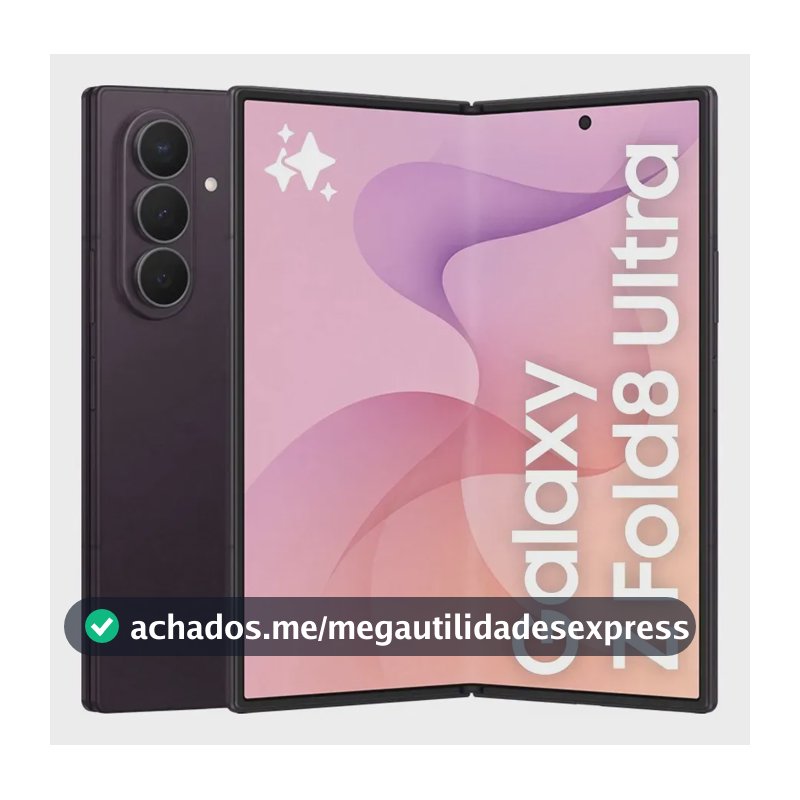 Celular Samsung Galaxy Z Fold8 Ultra 1tb, 16gb Ram; 8.0 - Roxo Escuro