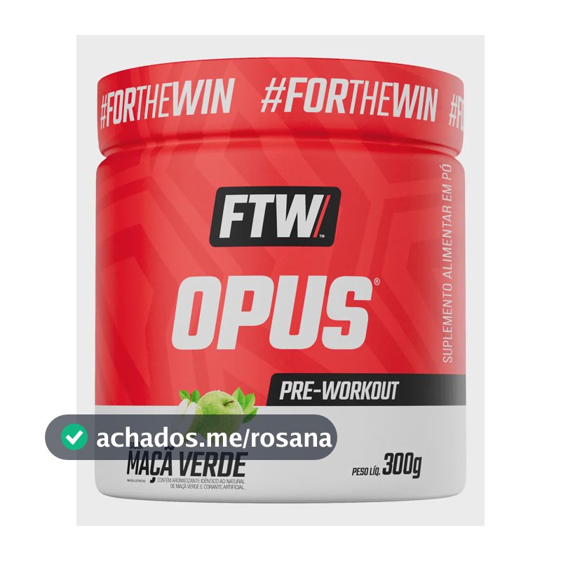 Opus Dei Pré Treino Pre-workout (300g) Ftw Sabor Maçã Verde