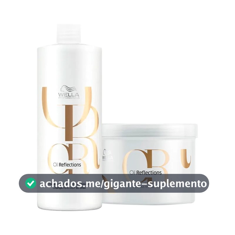 Kit Wella Professionals Oil Reflections Shampoo E Máscara