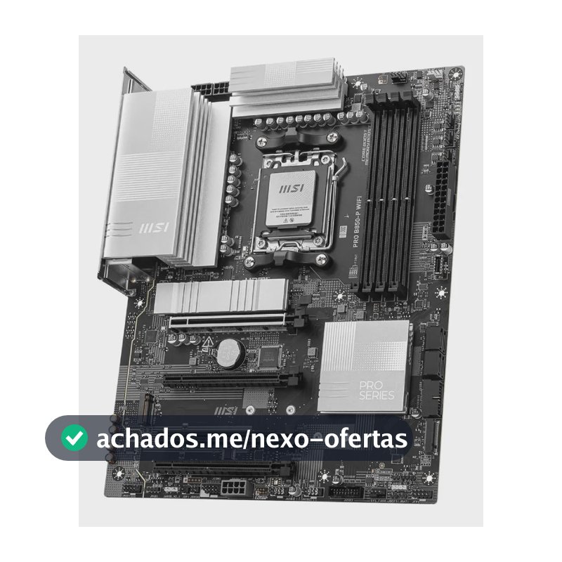 Placa-mãe Msi Pro B850m-p Wifi, Matx, Ddr5, Am5 Preta Cor Preto