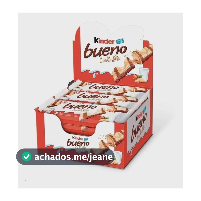 Chocolate Kinder Bueno White Caixa 585g C/15 - Ferrero
