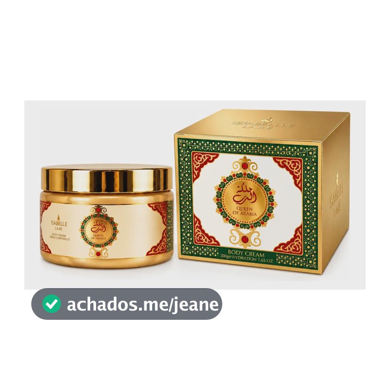 Creme Corporal Queen Of Arabia 200ml Feminino Perfumado Queen Of Arabia