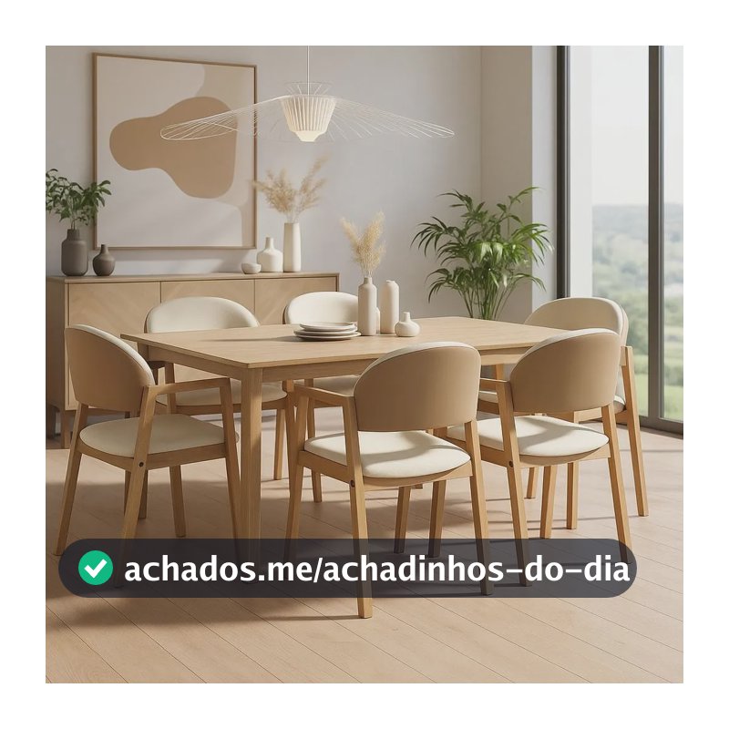 2 Cadeira Poltrona Em Madeira Linho Areia Com Encosto Curvo Corino Caramelo Madeira Maciça Areia Claro