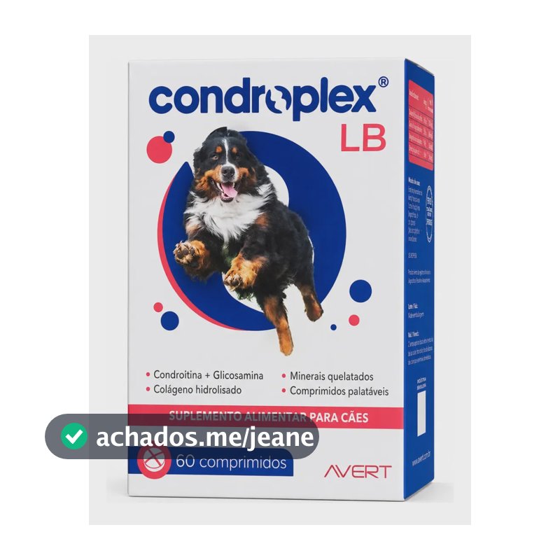 COSENTINA Articular Condroplex LB 60 Comprimidos Condroitina + Glicosamina Cão Senior Avert