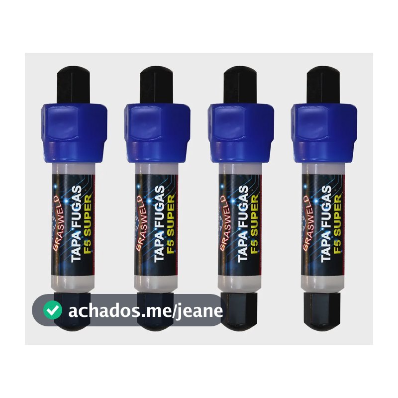 Kit 4 Tapa Fugas F5 Super 8ml - Elimina Vazamentos Azul-marinho