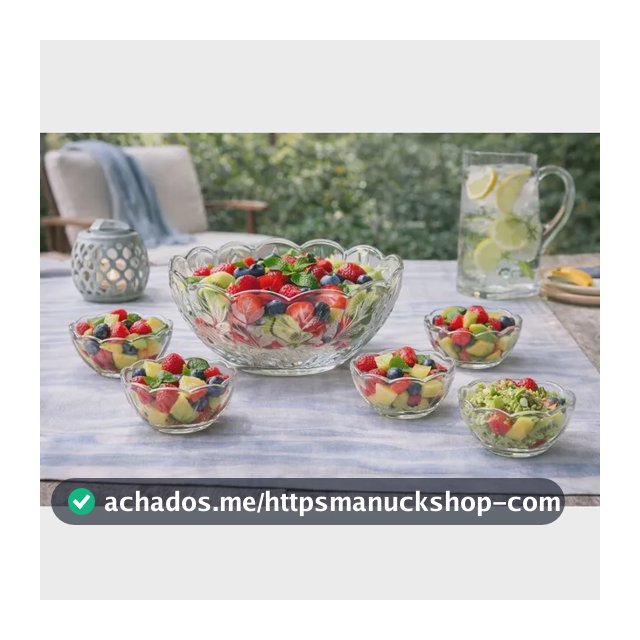 Jogo Sobremesa/salada Bowls - 7 Peças Rose Rose Rose