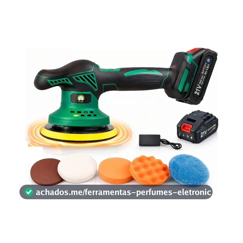 Politriz Lixadeira Automotiva Bivolt 8 Velocidades 2 Bateria