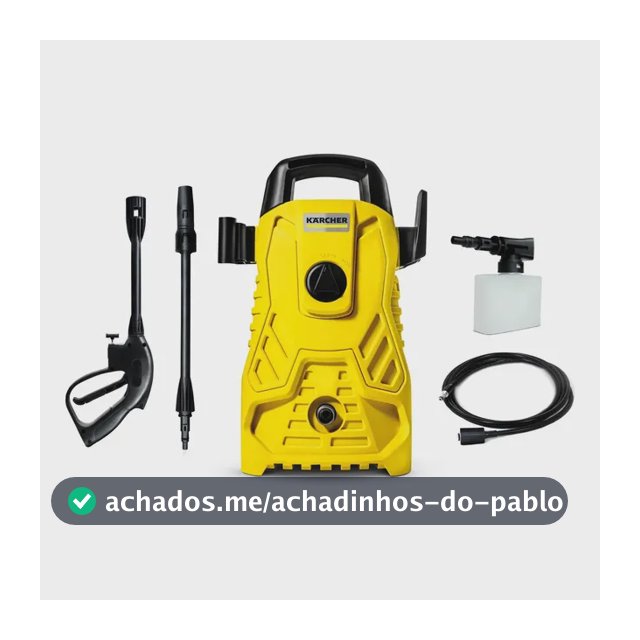 Lavadora de Alta Pressão Kärcher Compacta 1.500 PSI 1400W 300L/h com Aplicador de Detergente e Lança Regulável
