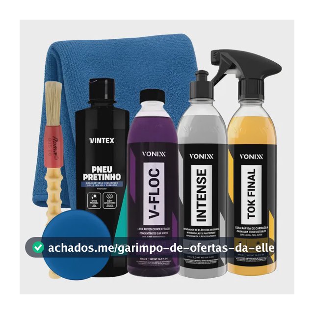 Kit Shampoo V-floc Cera Tok Final Intense Vonixx Pretinho