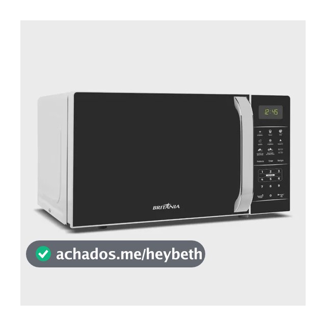Micro-ondas Britânia Bmo23 De Preto 20l Branco